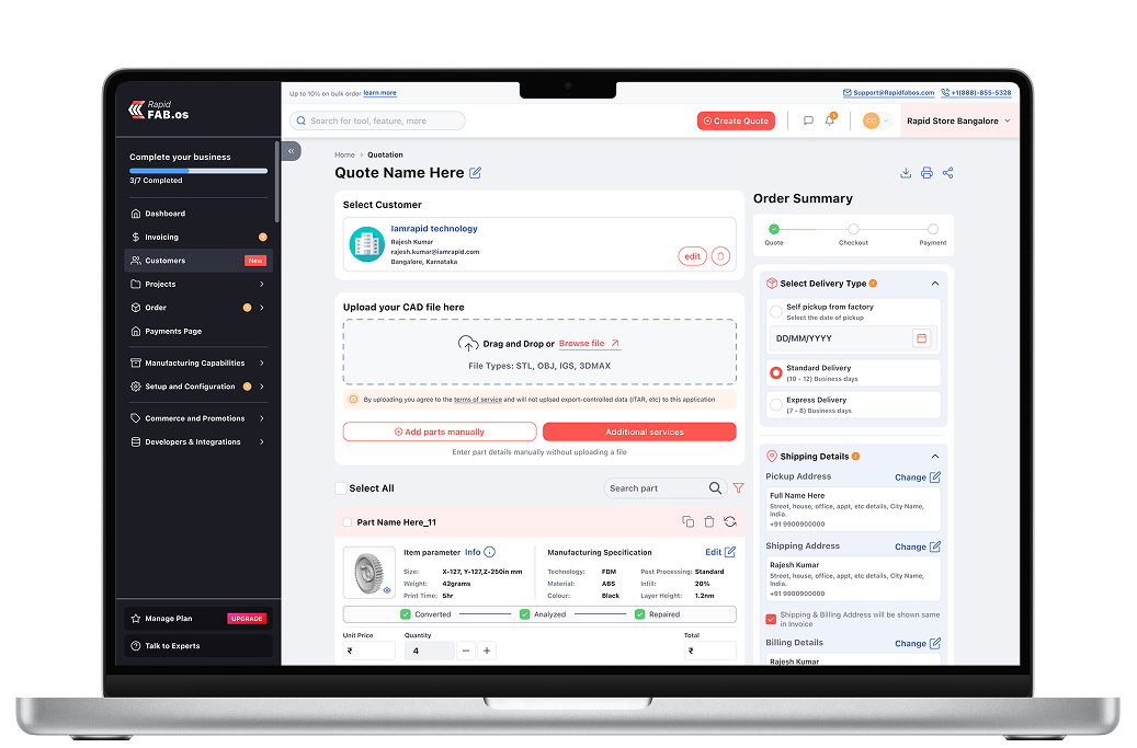 3D printing platform preview